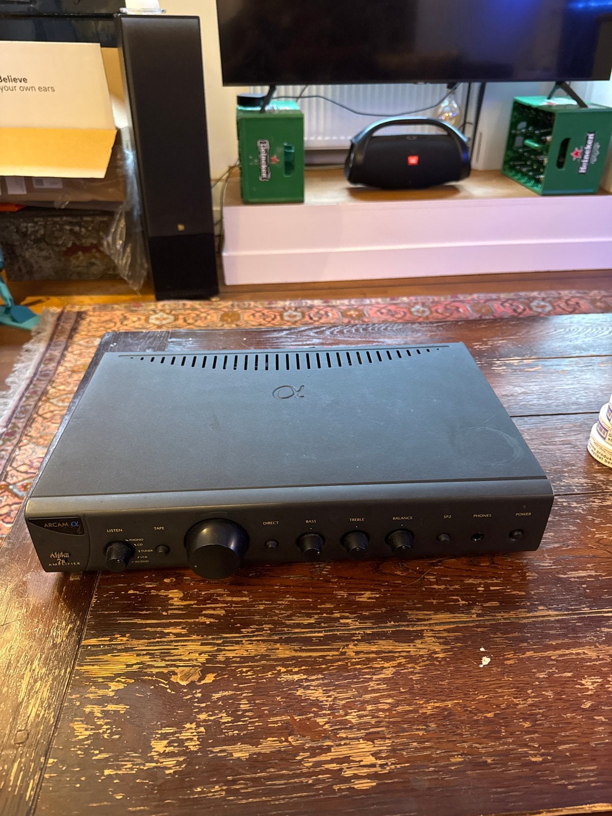 Arcam Alpha 7R Versterker - Perfecte Staat, Zo goed als nieuw, 60 tot 120 watt, Stereo, Ophalen