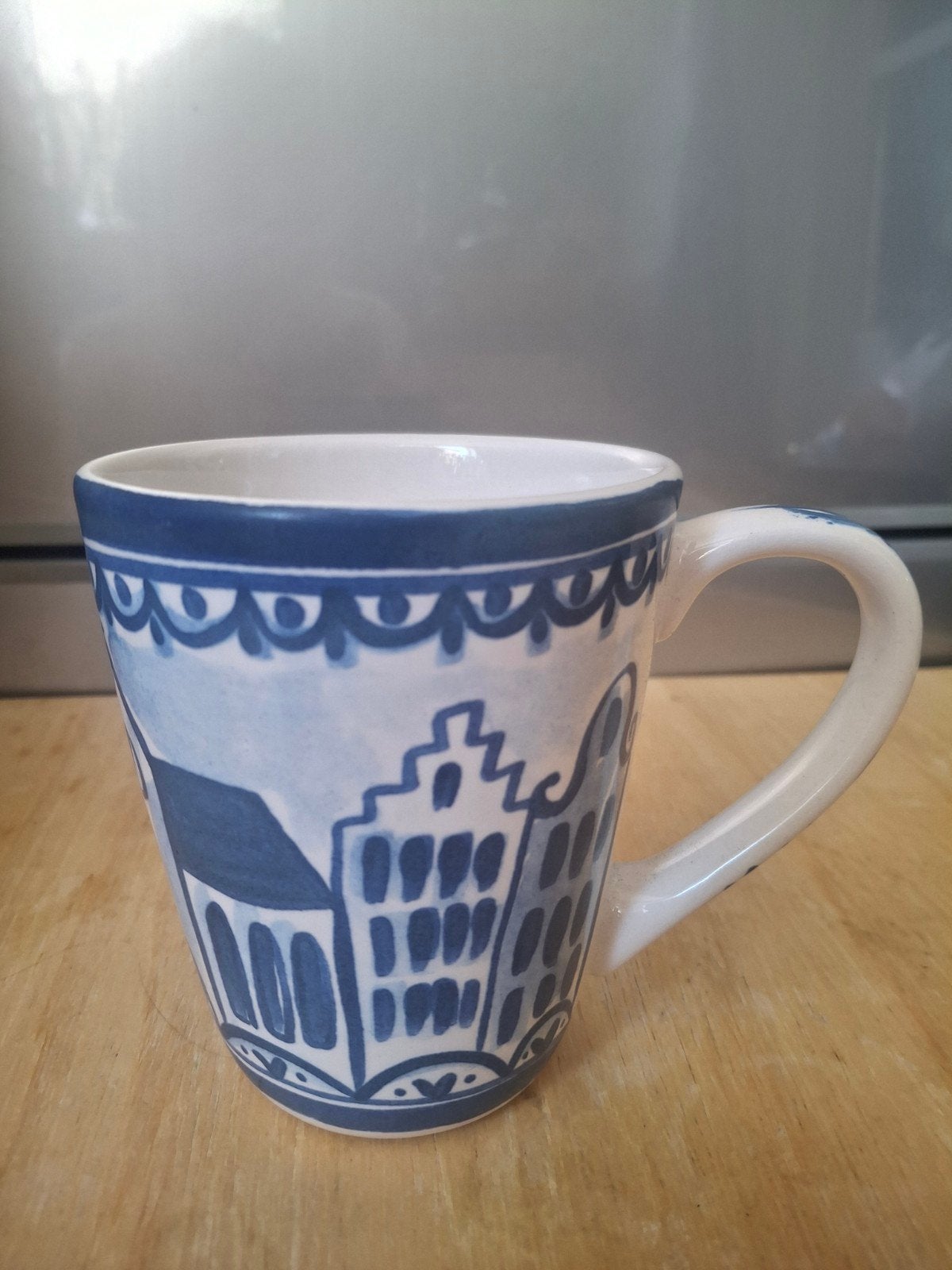 Delfts Blond Amsterdam grote beker, Huis en Inrichting, Ophalen of Verzenden, Zo goed als nieuw, Aardewerk