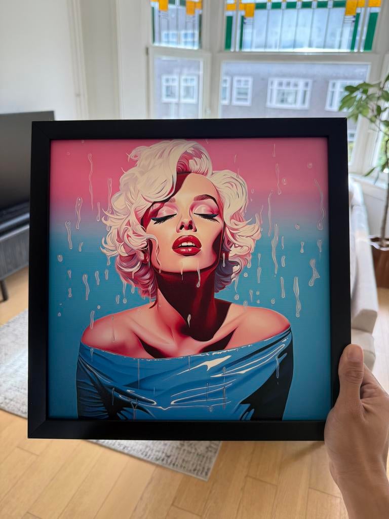 Manilyn Monroe screen print pop art, Antiek en Kunst, Kunst | Schilderijen | Modern, Ophalen
