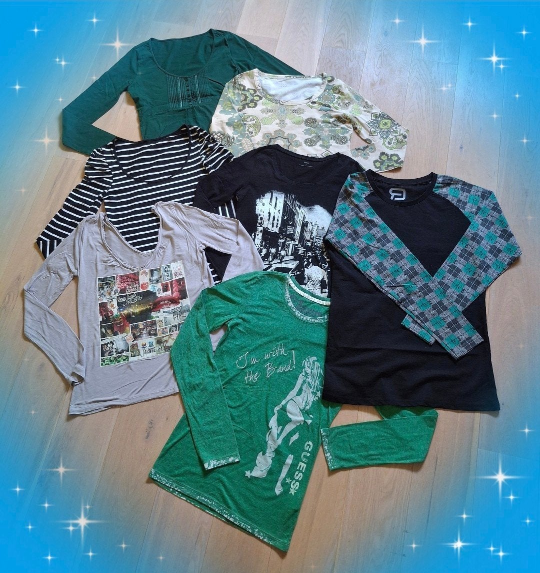 KOOPJE. 7 mooie/leuke longsleeves. Mt 38, Kleding | Dames, Tops, Maat 38/40 (M), Nieuw, Ophalen of Verzenden, Lange mouw