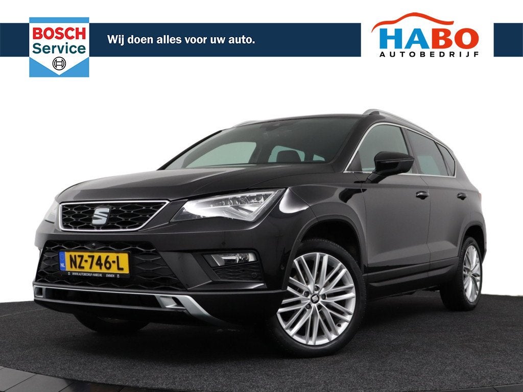 SEAT Ateca 1.4 ECO-TSI XCELLENCE DSG-7 AUTOMAAT ECC/ADAPTIVE, Auto's, Gebruikt, 4 cilinders, 150 pk, Zwart