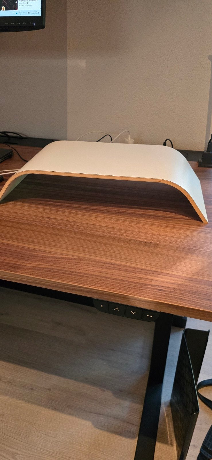 IKEA SIGFINN Monitorstandaard - Wit, Computers en Software, Ophalen of Verzenden, Zo goed als nieuw