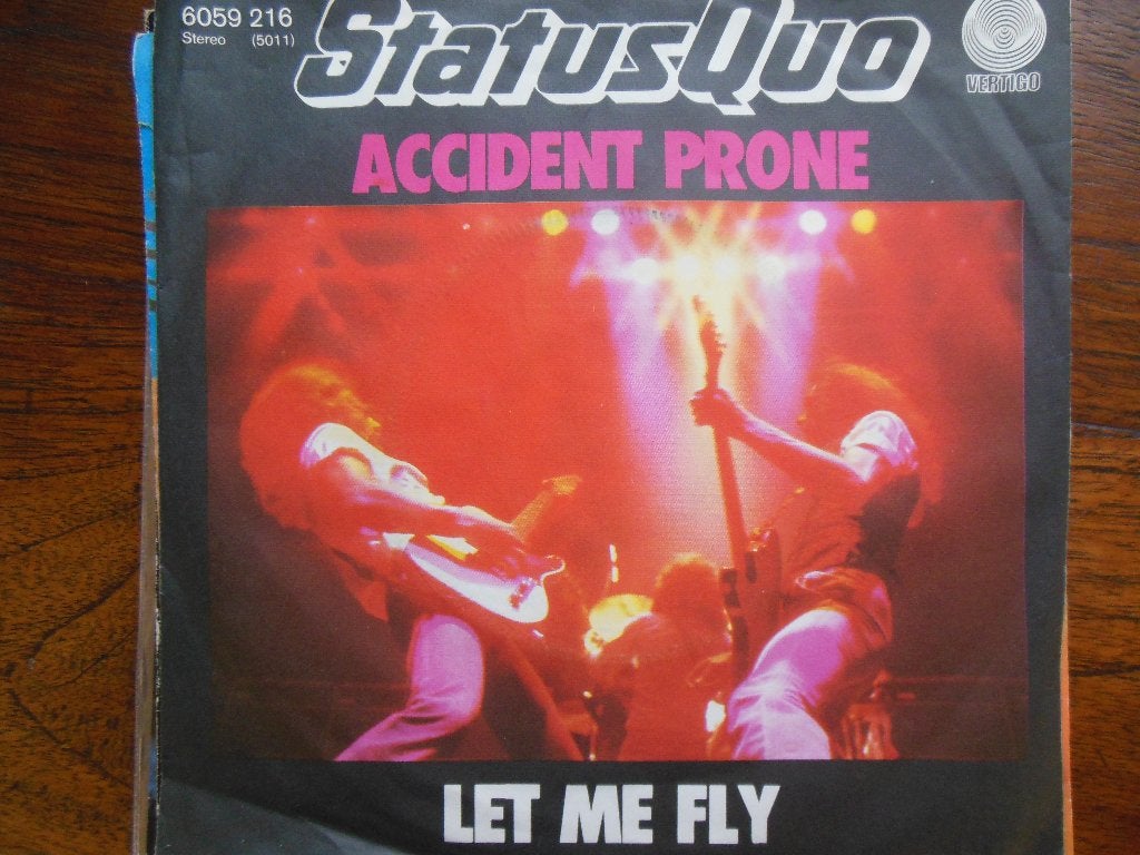 single status quo accident prone 45rpm jukebox vinyl record, Gebruikt, 7 inch, Ophalen of Verzenden, Rock en Metal