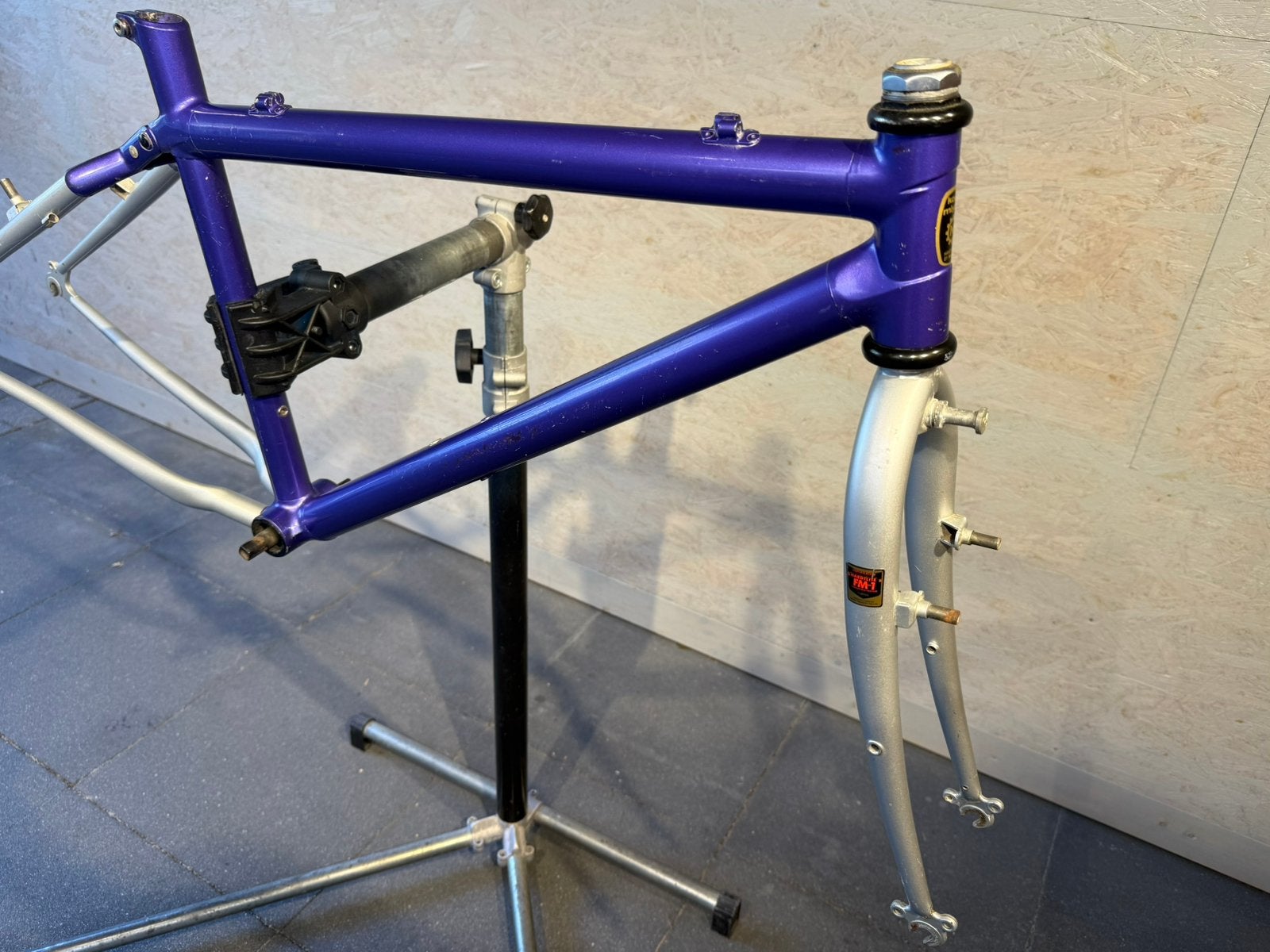 Vintage Koga Myata mtb frameset + Hardlite FM -1 vork, Ophalen, Frame, Gebruikt, Aluminium