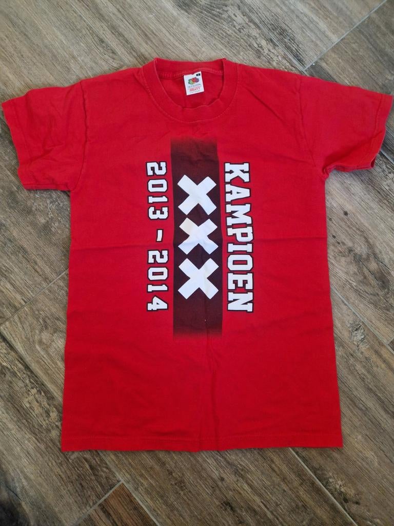 Kampioen T-shirt Ajax 2013-2014 Original. Maat S., Ophalen, Nieuw, Maat 46 (S) of kleiner, Rood