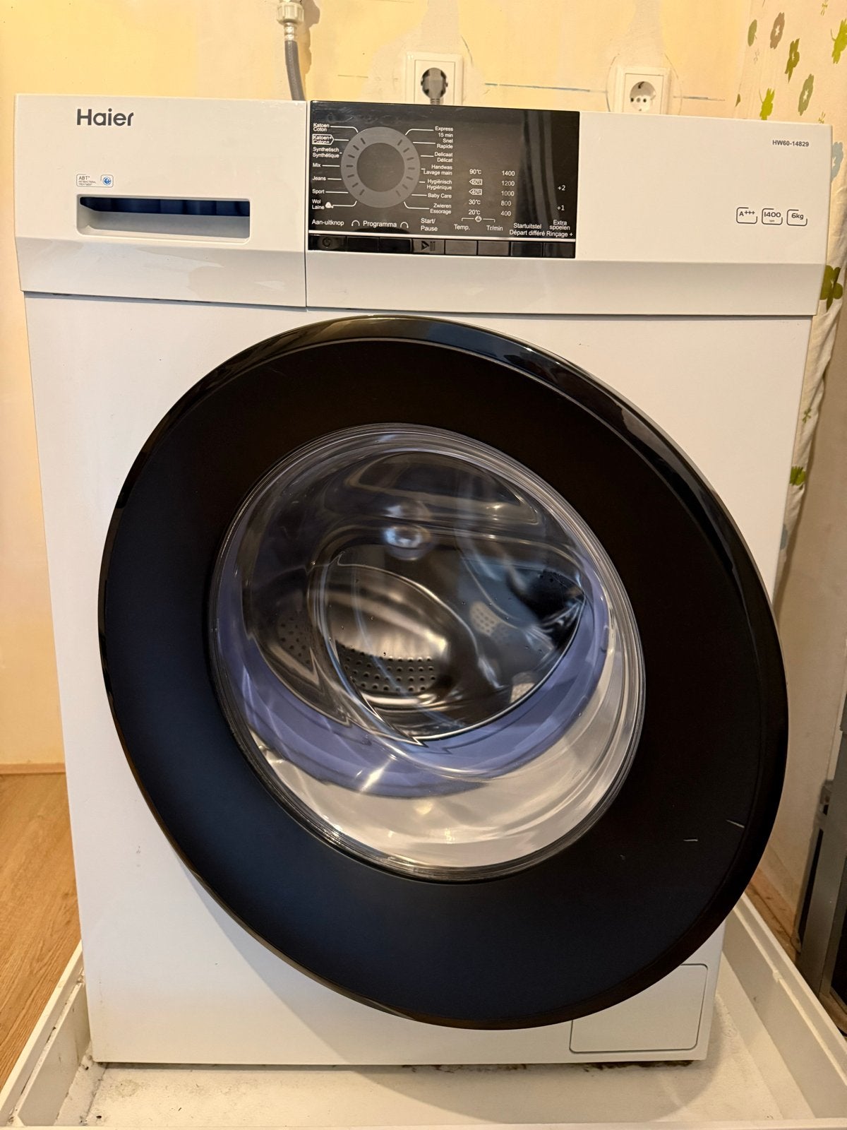 Haier Wasmachine HWS60-1029 - Zo goed als nieuw, Witgoed en Apparatuur, Wasmachines, 6 tot 8 kg, Minder dan 1200 toeren, Ophalen of Verzenden