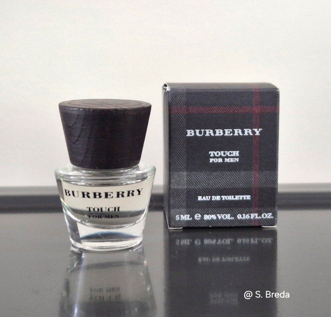 Burberry - Touch for men - miniatuur met doosje, Ophalen of Verzenden, Miniatuur, Gevuld
