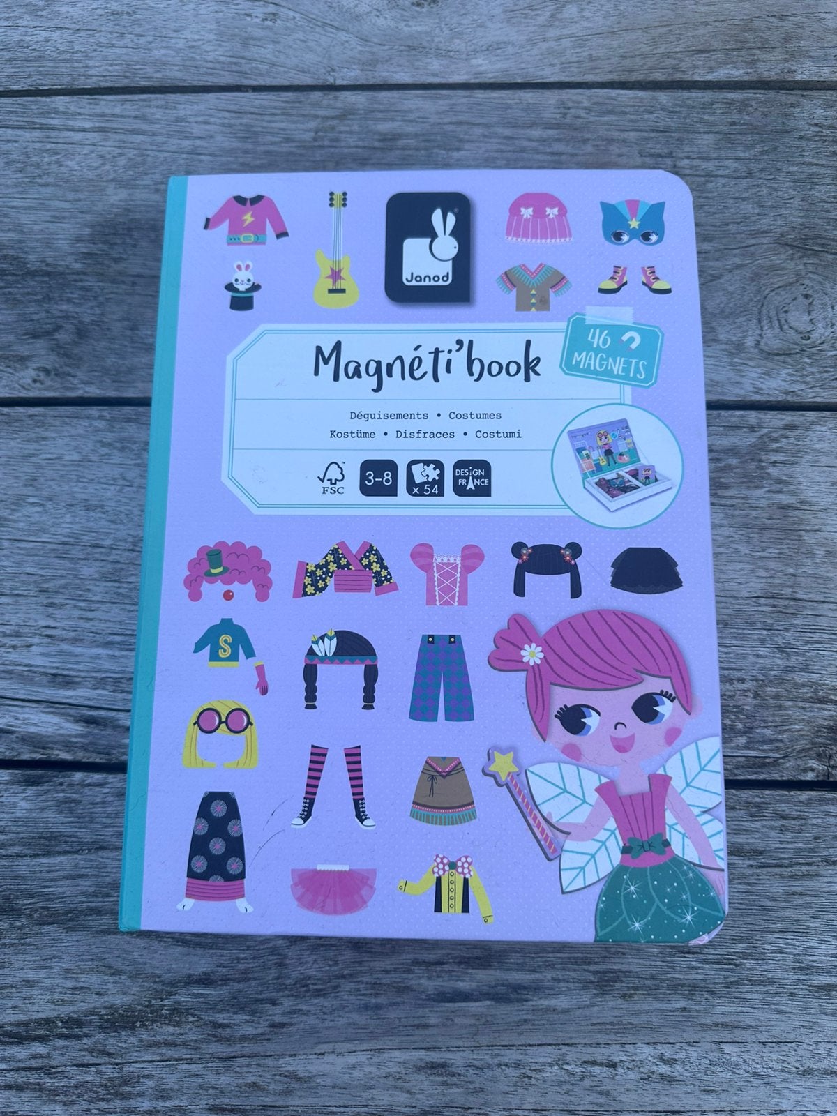 Janod Magnetibook - Verkleedfeest, Ophalen of Verzenden, Gebruikt