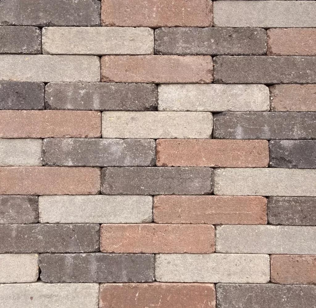Tambour 20x5x7 mocca mix, Tuin en Terras, Verzenden, Klinkers, Nieuw, 10 m² of meer