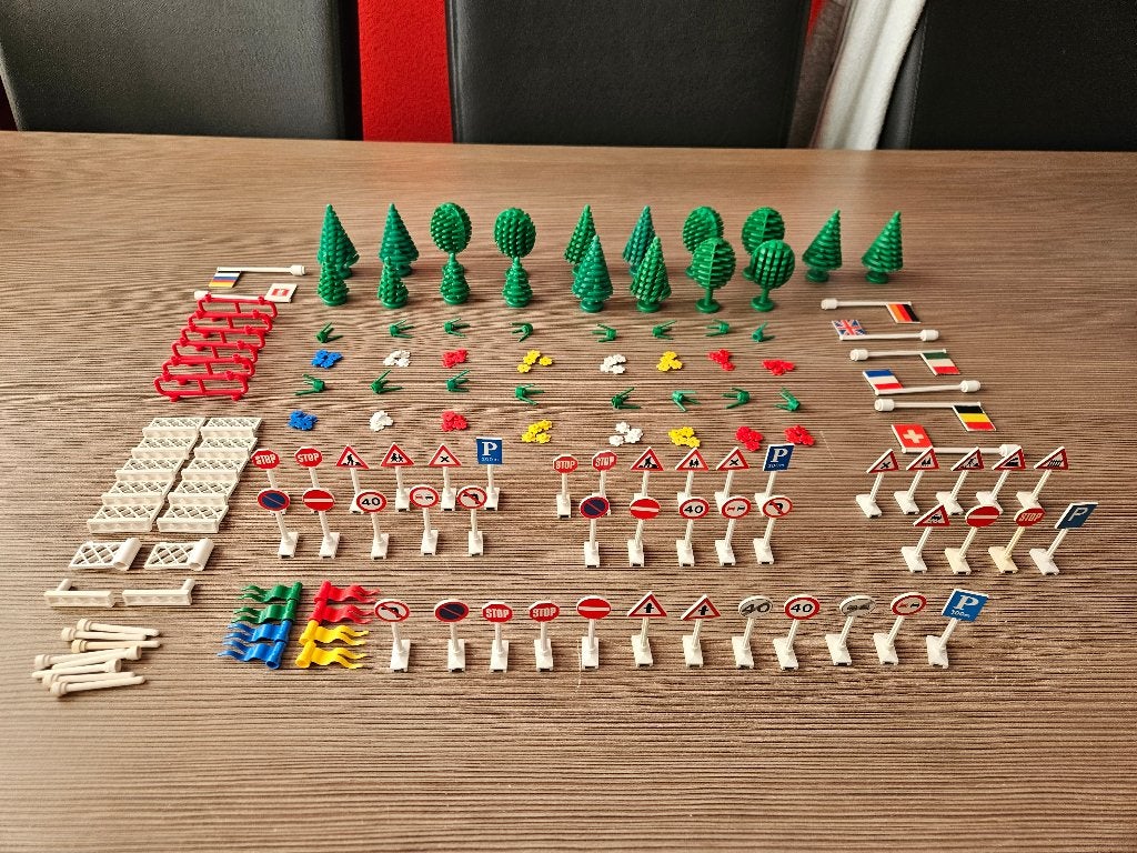 Lego verkeersborden, planten, bomen en vlaggen, Compleet, Gebruikt, Overige thema's, Lego
