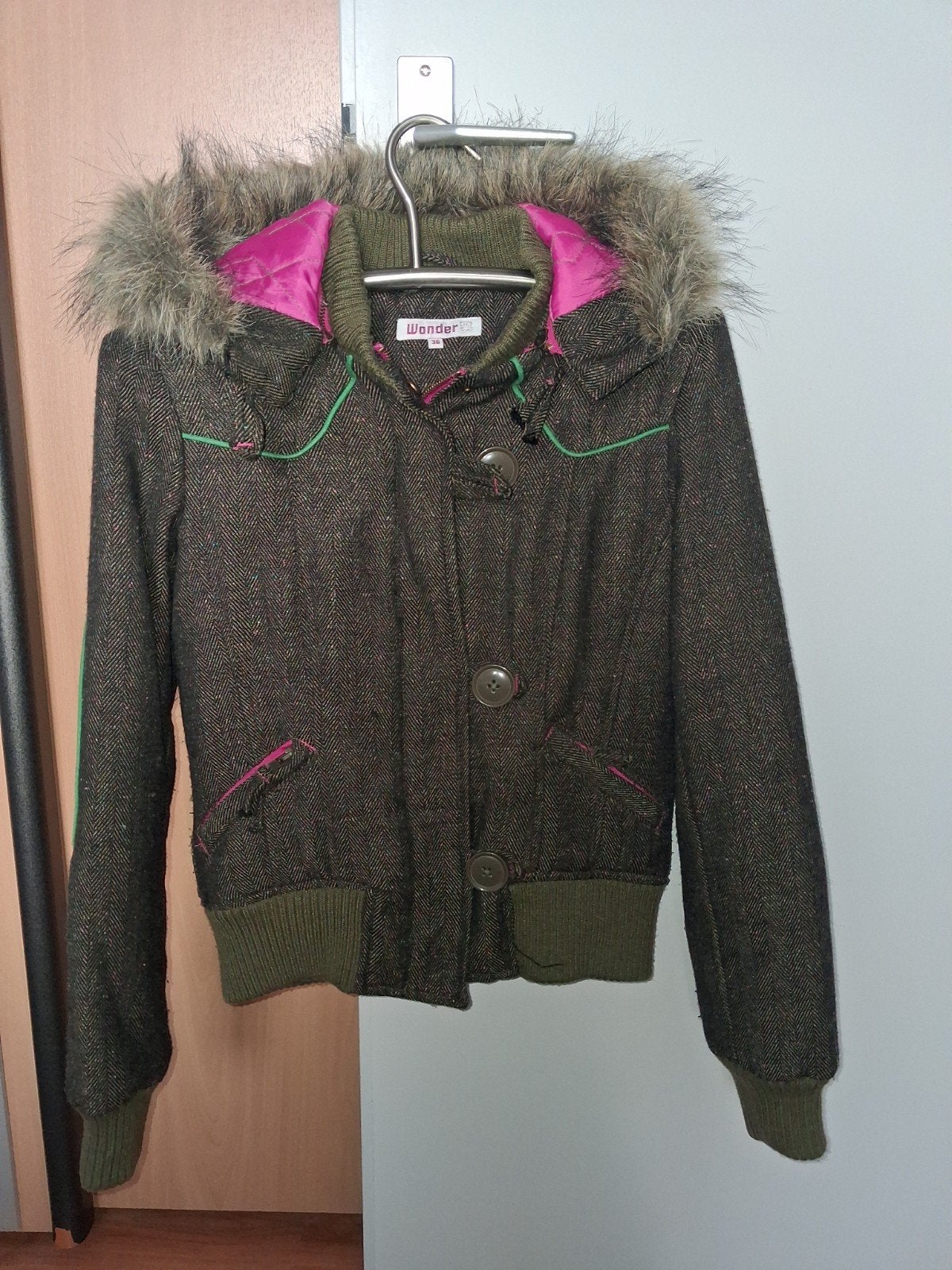 vintage jas, Ophalen of Verzenden, Nieuw, Maat 36 (S), Grijs