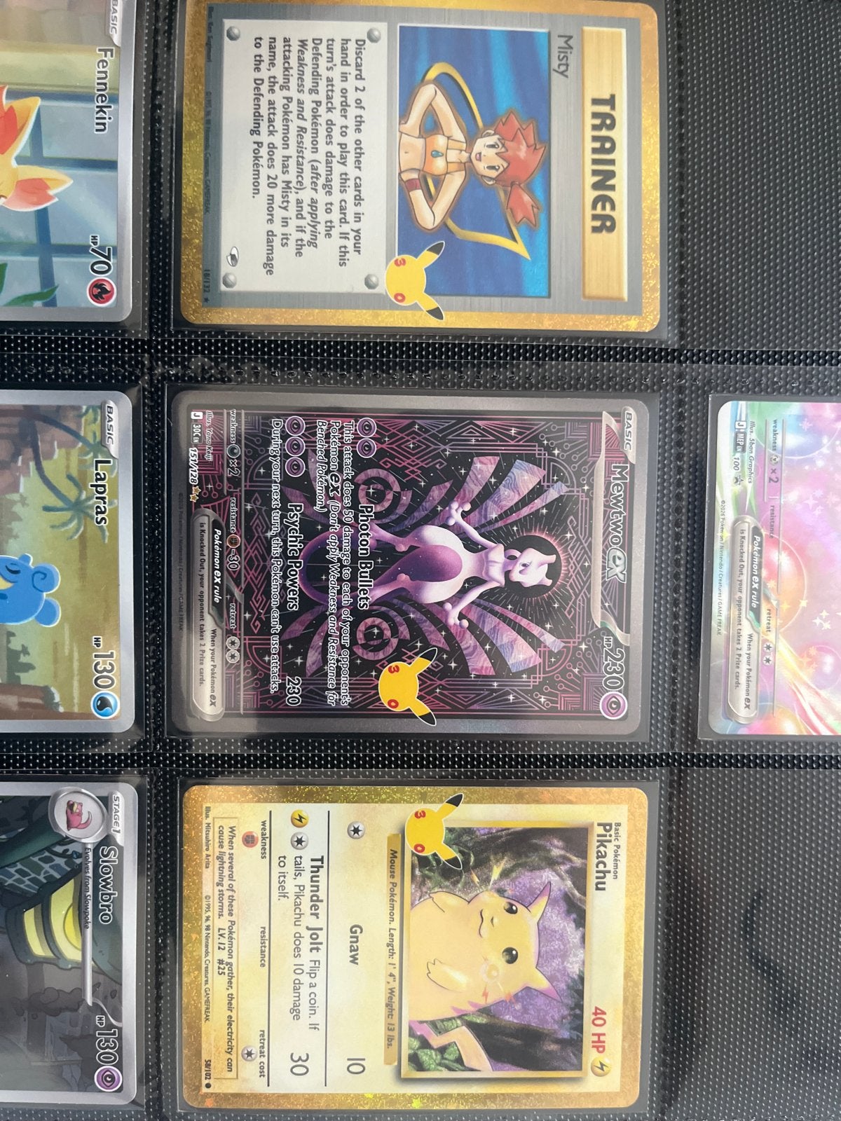 Pokémon Kaarten: Mewtwo EX, Pikachu, Misty Trainer, Ophalen of Verzenden, Nieuw, Meerdere kaarten