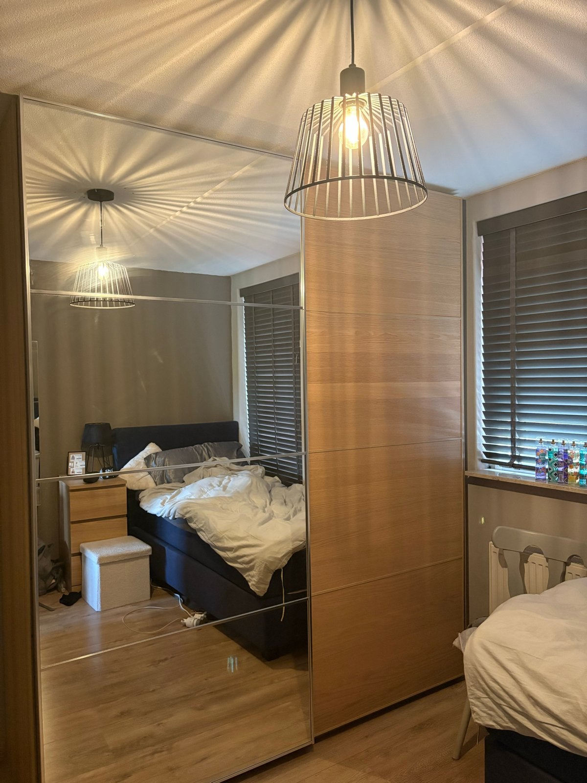 Kledingkast Ikea Pax met schuifdeuren - 200x66x236 cm, Ophalen, Gebruikt, 200 cm of meer, 150 tot 200 cm