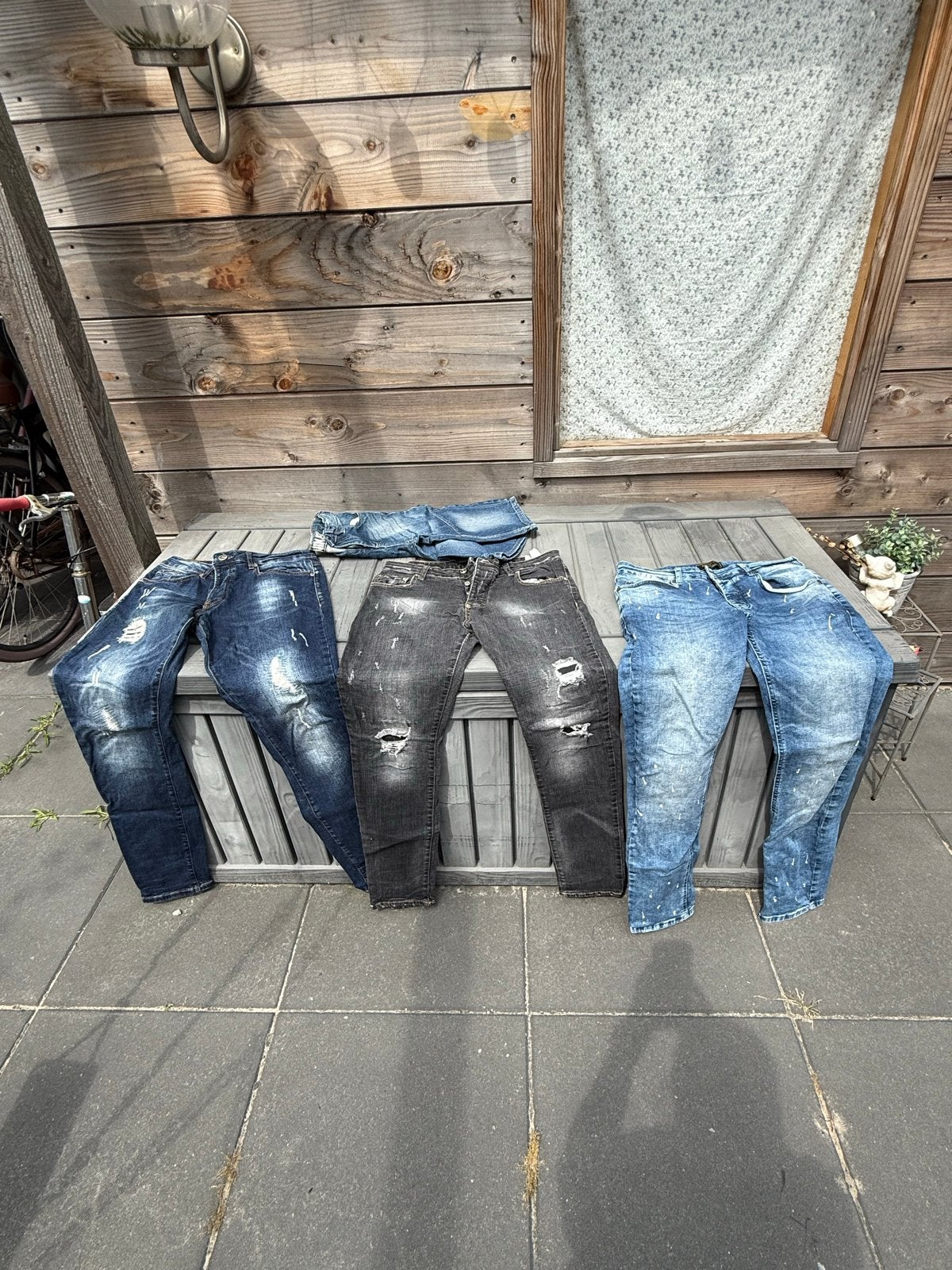 Diverse jeans en broeken, verschillende maten en kleuren, Kleding | Heren, Ophalen, Gedragen, Overige kleuren, W32 (confectie 46) of kleiner