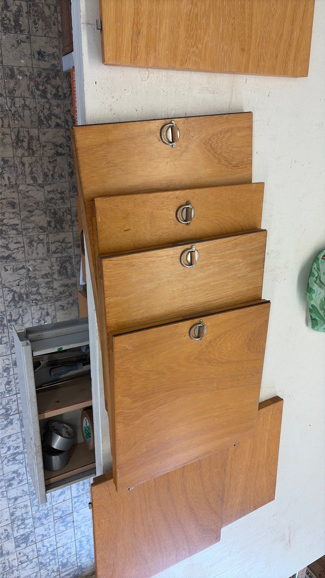 Lundia vintage kastdeurtjes, Ophalen, 25 tot 50 cm, Minder dan 100 cm