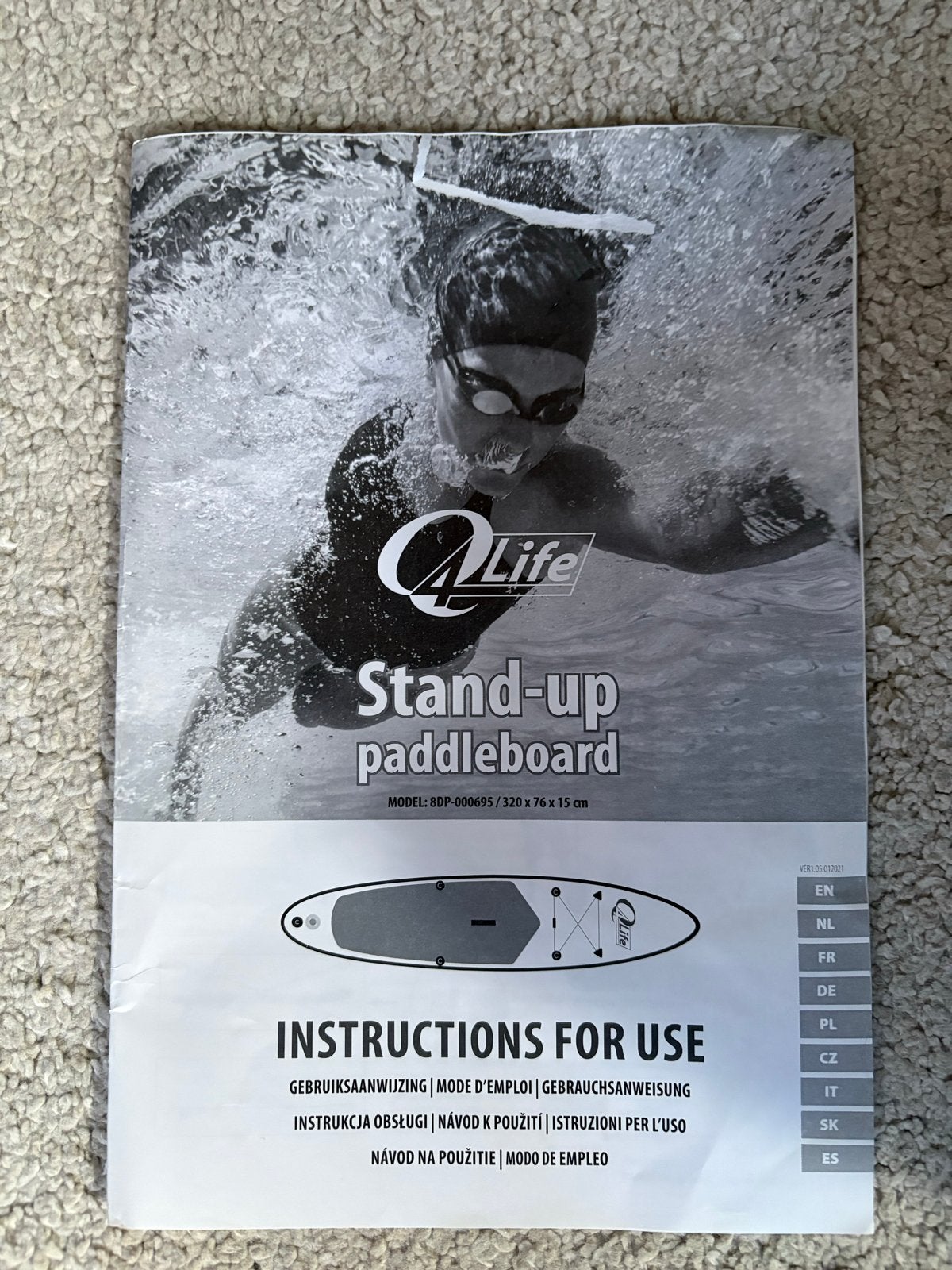 Q-Life Stand-up Paddleboard Set - Zo goed als nieuw, Ophalen, Zo goed als nieuw, SUP-boards
