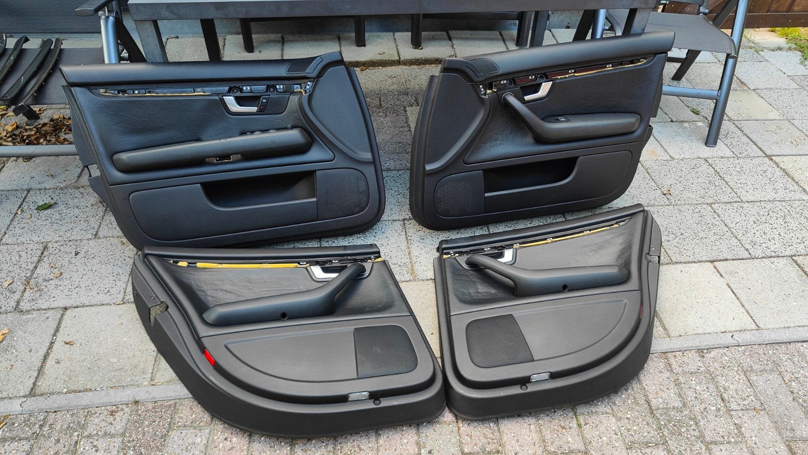 Audi A4 S4 B6 Avant deurpanelen Leer, Auto-onderdelen, Interieur en Bekleding, Ophalen, Gebruikt, Audi