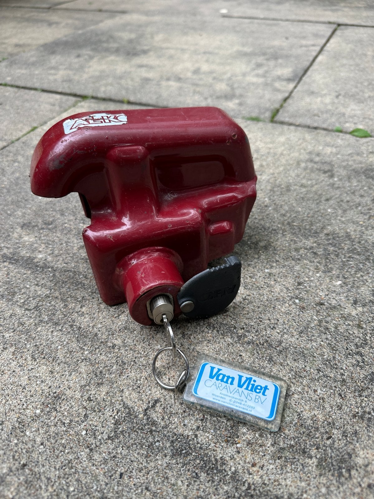 AL-KO Safety Compact/Plus koppelingsslot (rood), Caravans en Kamperen, Ophalen of Verzenden, Gebruikt