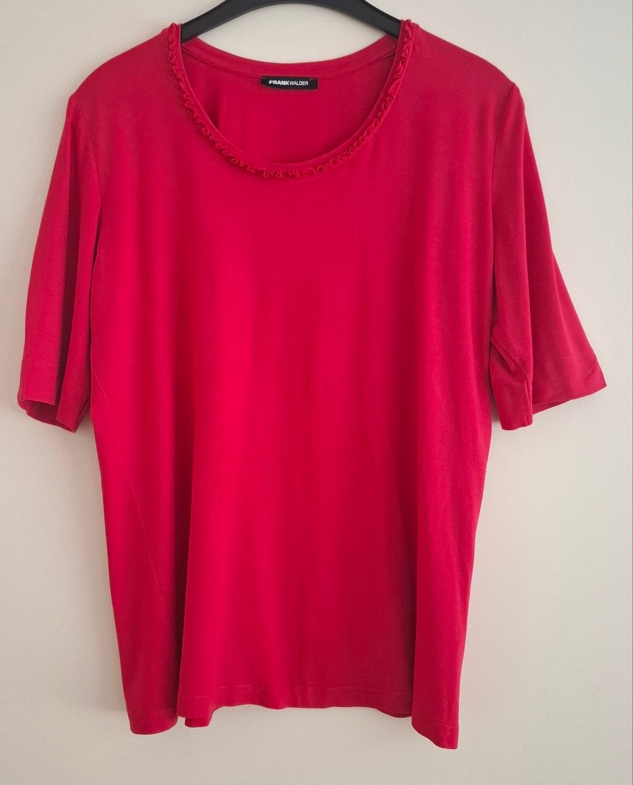 Frank Walder Rood Shirt Maat M?, Maat 38/40 (M), Ophalen of Verzenden, Korte mouw, Gedragen