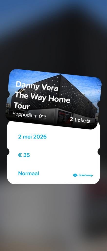 Danny Vera - 013 Tilburg vanavond!