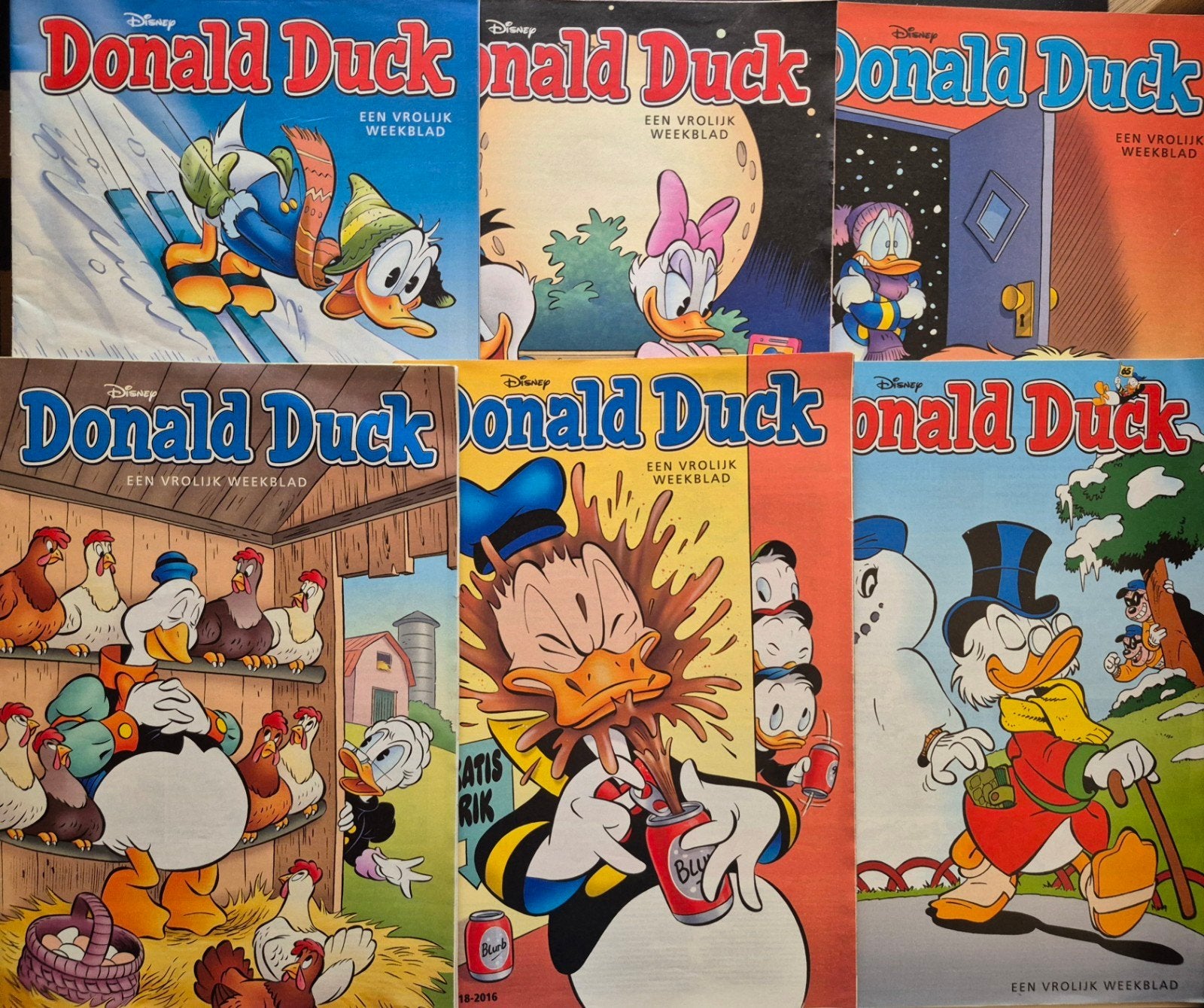 Donald Duck Weekblad Jaargang 2015 - 58 stuks, Meerdere stripboeken, Ophalen of Verzenden, Gelezen