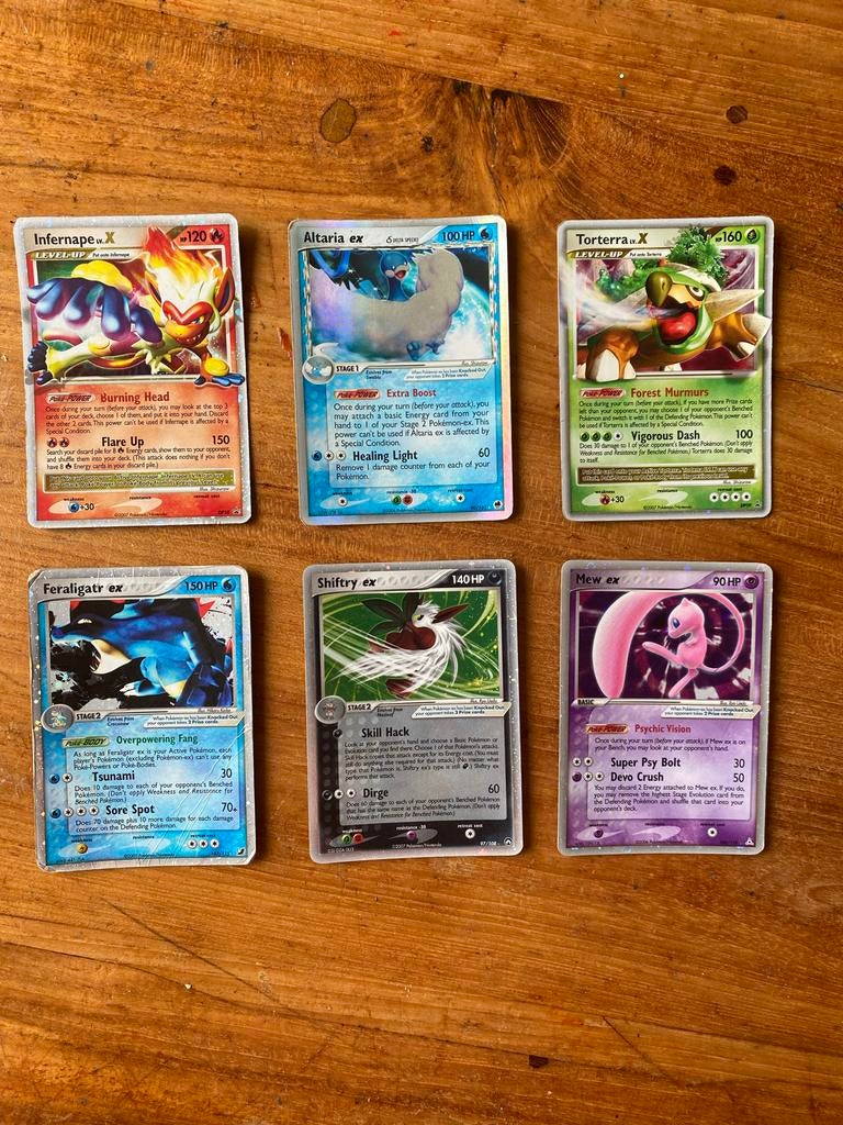 Oude Pokémon ex & Lv.X kaarten – los of als set te koop, Ophalen of Verzenden, Gebruikt, Meerdere kaarten