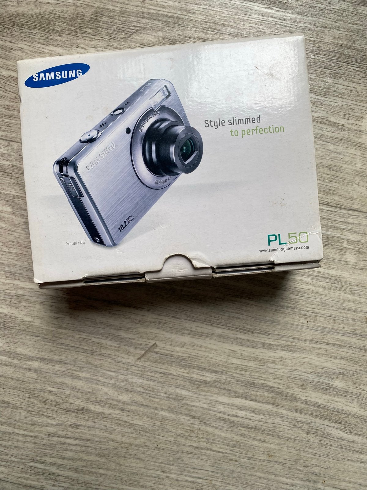 Samsung PL50 Compactcamera 10.2 MP met accessoires, Audio, Tv en Foto, Ingebouwde flitser, Gebruikt, Ophalen of Verzenden, Compactcamera