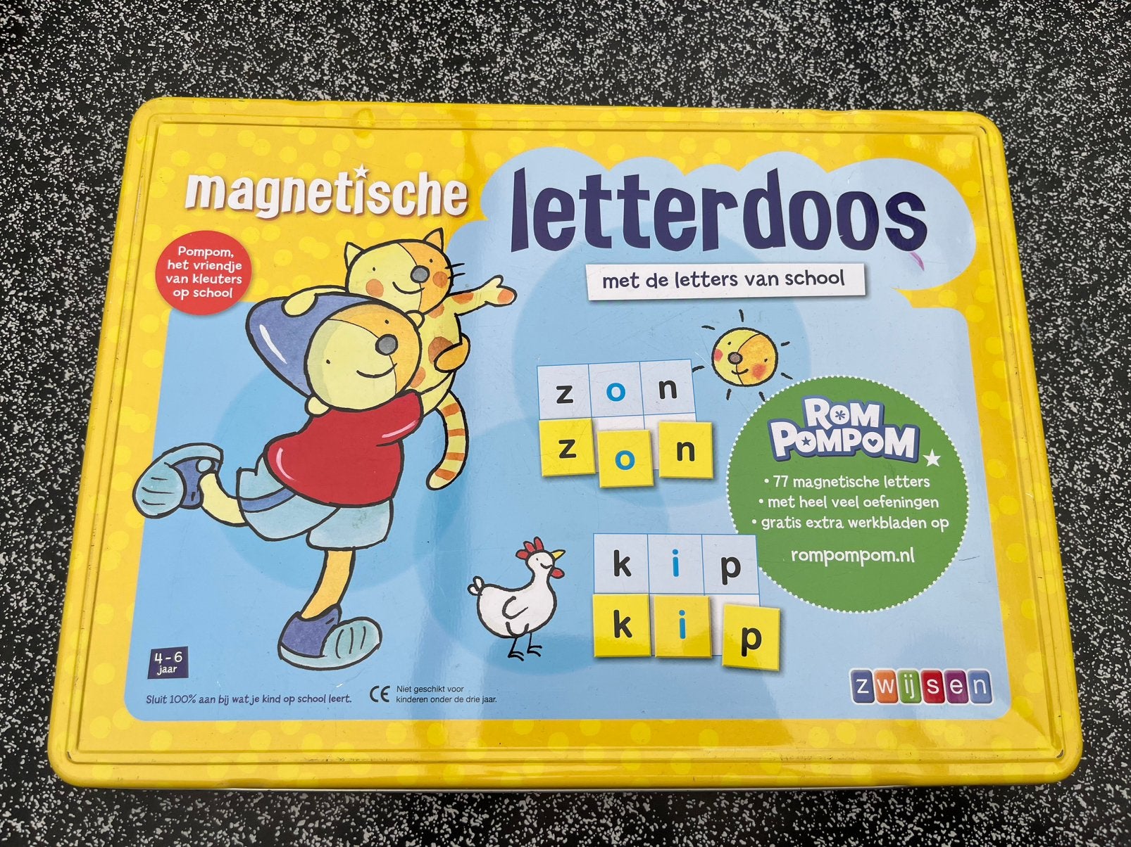 Magnetische letterdoos, Ophalen, Zo goed als nieuw