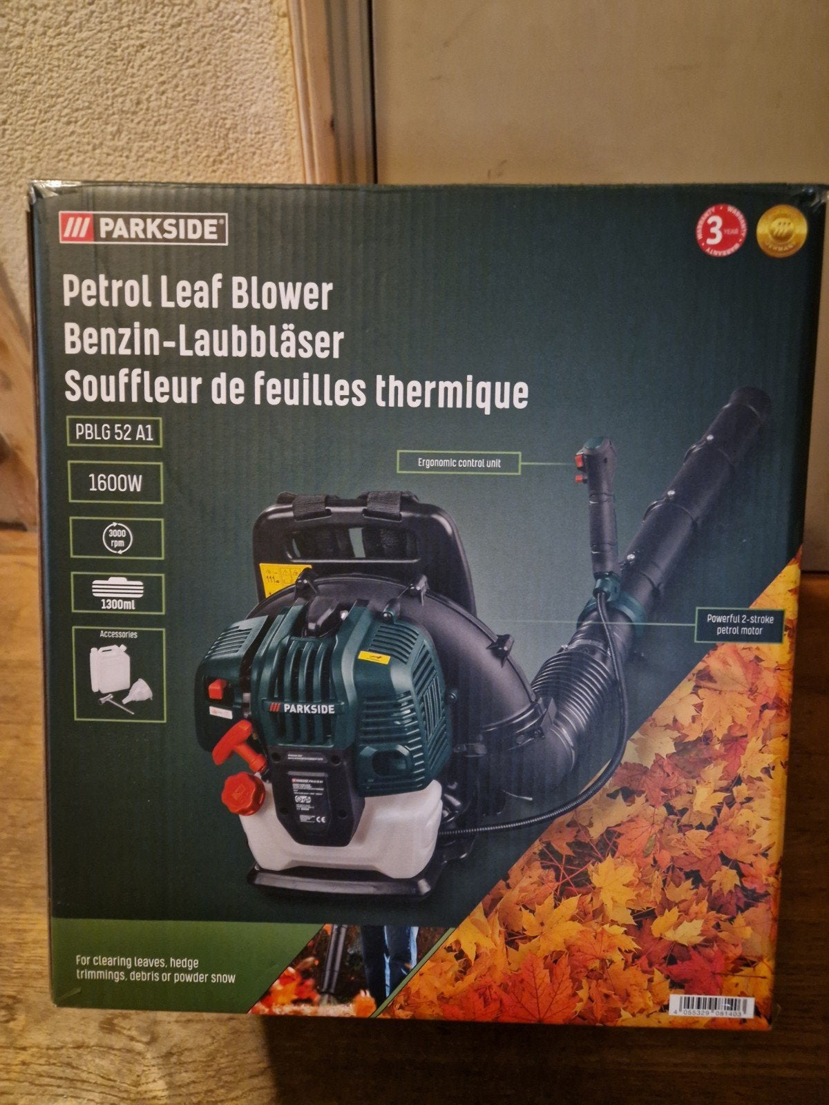 Benzine Bladblazer Parkside Nieuw, Ophalen, Benzine, Parkside, Ruggedragen