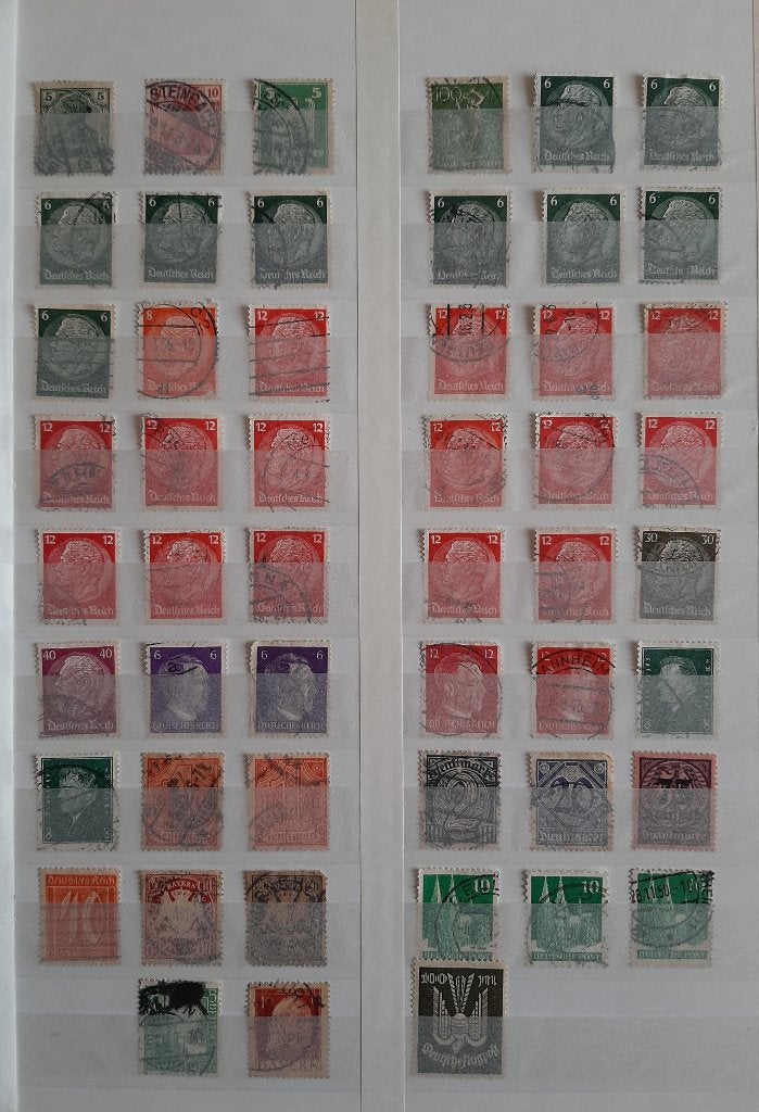 Postzegels Deutsches Reich, Bayern, Deutsche Post Gestempeld, Ophalen, Duitse Keizerrijk, Gestempeld