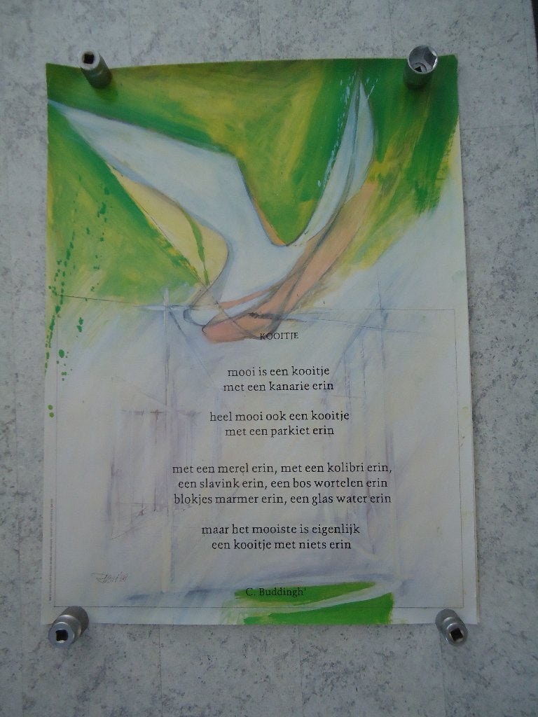 11 kunst drukken 1988 oa C.Buddingh G. Komrij 1988 St. Plint, Antiek en Kunst, Verzenden, Abstract, Overige techniek
