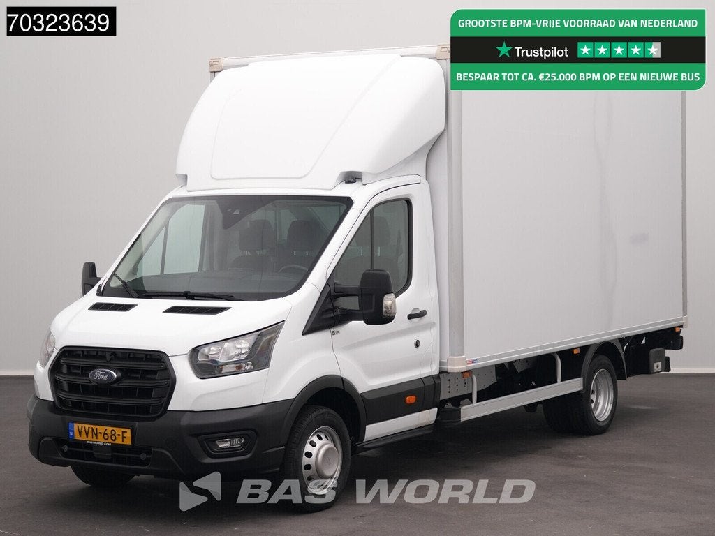 Ford Transit 165pk Laadklep Zijdeur Dubbellucht Bakwagen Air, Stof, Euro 6, 4 cilinders, Wit