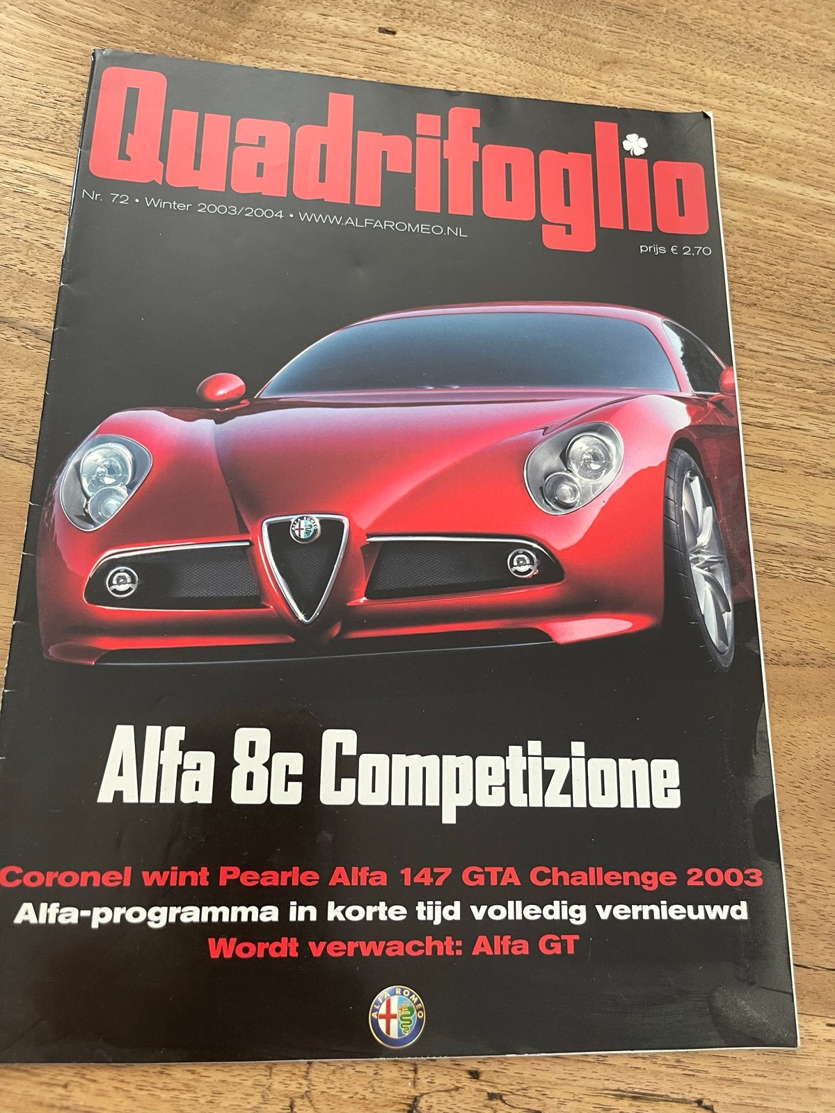 Quadrifoglio Magazine - Alfa 8c Competizione, Ophalen of Verzenden, Zo goed als nieuw, Alfa Romeo