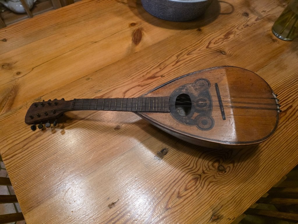 Vintage Mandoline - Decoratief of voor restauratie, Muziek en Instrumenten, Ophalen of Verzenden, Gebruikt