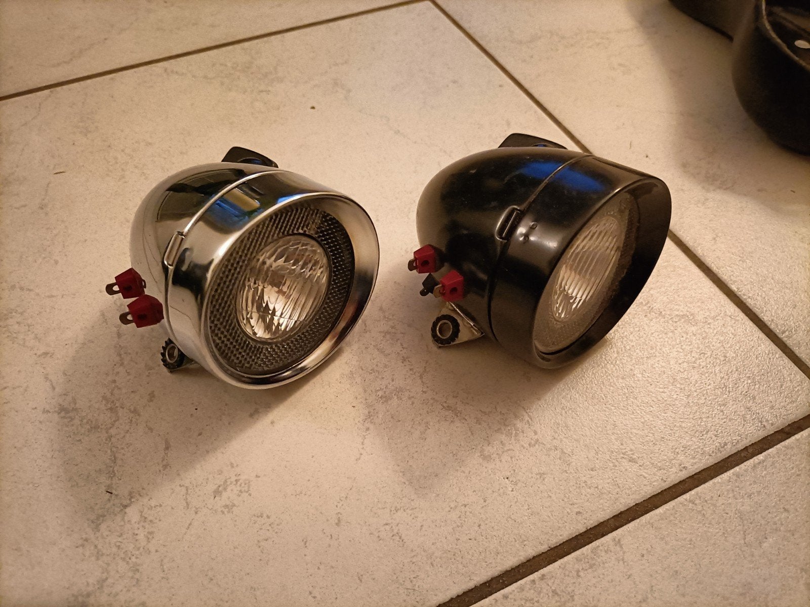 klassieke grote fiets koplampen met schakelaar, Ophalen of Verzenden, Nieuw, Dynamo, Verlichtingsset