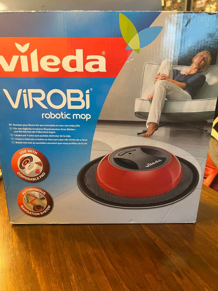 Vileda Virobi Robot Dweil - Automatische Vloerreiniger, Doe-het-zelf en Verbouw, Reinigingsmachines, Ophalen, Zo goed als nieuw