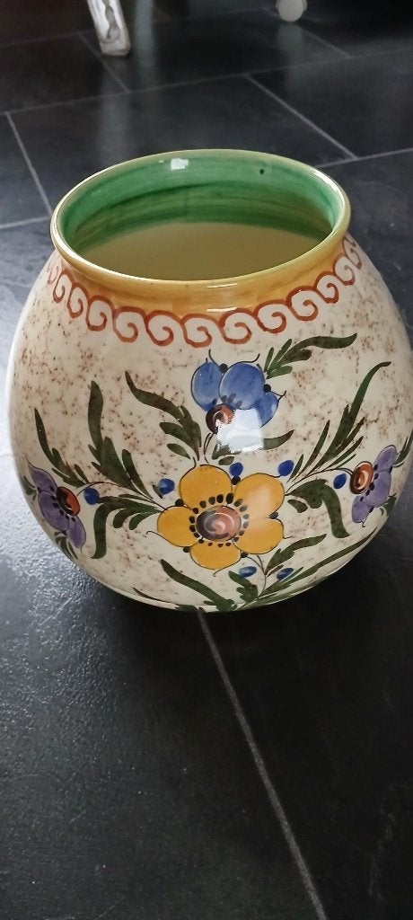 prachtige bolvaas van Regina Gouda Holland., Antiek en Kunst, Ophalen of Verzenden