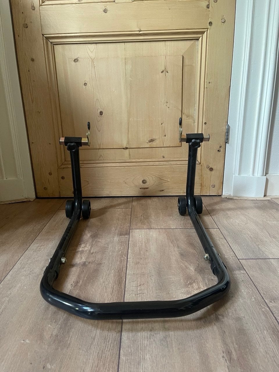 Motorfiets paddockstand achterwiel x 2, Ophalen, Gebruikt