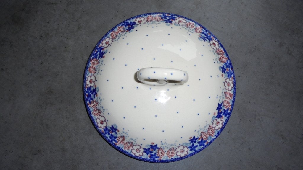 zgan BUNZLAU pools keramiek deksel, doorsnee 17,5cm, Ophalen, Keramiek, Overige typen, Zo goed als nieuw