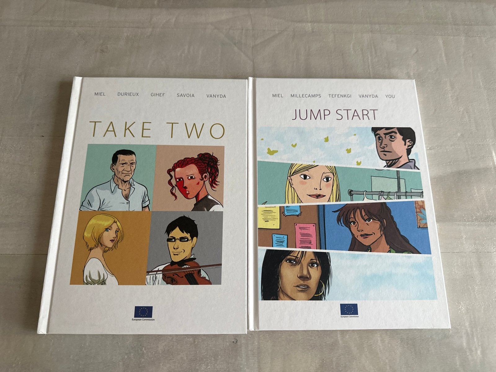 Take Two & Jump Start - EU Publicaties Engelstalig, Meerdere stripboeken, Ophalen of Verzenden, Zo goed als nieuw