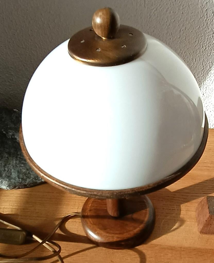 Steinhauer paddenstoellamp -Mushroom tafellamp 70 s ,gemerkt, Ophalen, Gebruikt, Metaal