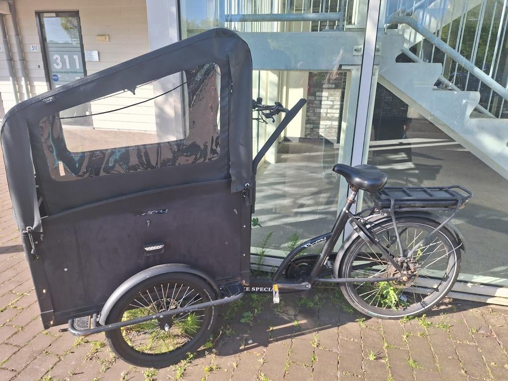 Vogue Troy Bakfiets - Gebruikt, Elektrisch, Opknapper, Fietsen en Brommers, Overige merken, Gebruikt, Huif, Ophalen of Verzenden