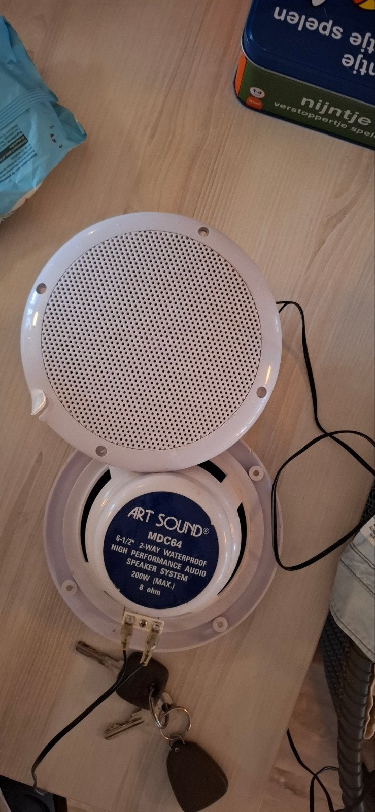 ART SOUND MDC64 Waterdichte 2-weg luidspreker 200W, Ophalen of Verzenden, Gebruikt