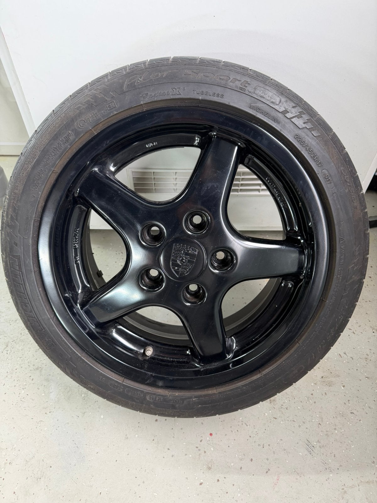 RUF/Speedline velgen en banden Porsche 964 /993 /944 /968, Gebruikt, 255 mm, Velg(en), 17 inch