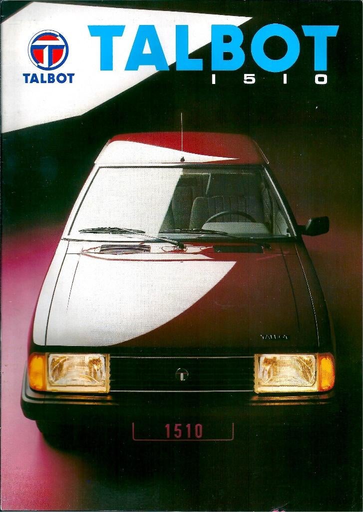Folder Talbot 1510 1982, Ophalen of Verzenden, Gelezen, Overige merken