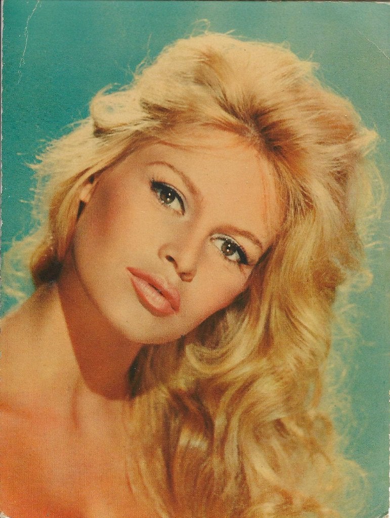 Filmsterren grote ansichtkaart  Brigitte Bardot, Verzamelen, Verzenden, 1940 tot 1960, Ongelopen, Sterren en Beroemdheden