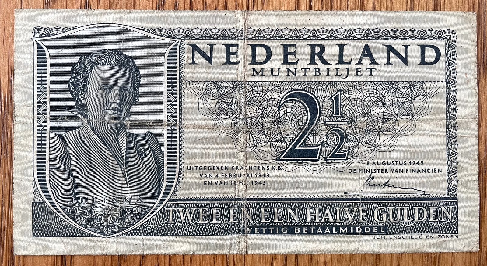 Mooi 2,50 biljet, Ophalen of Verzenden