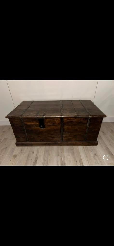 Houten wijnkist / wijnopbergkist – robuuste kist met vakken, Ophalen of Verzenden