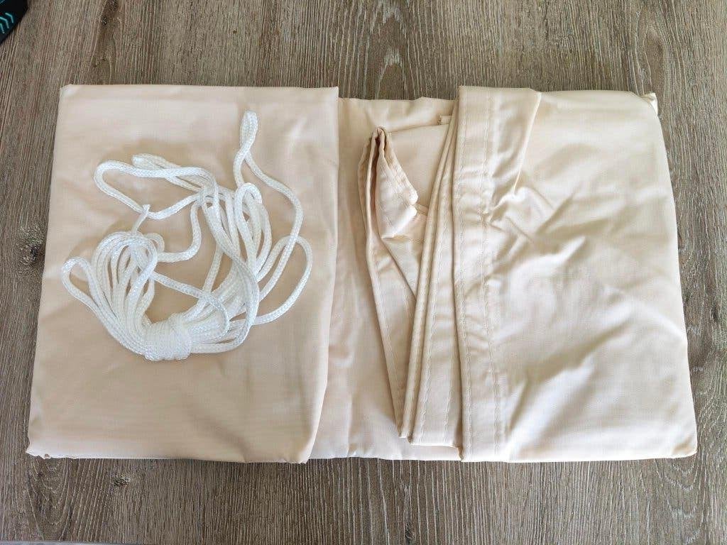 Zonnescherm Schaduwdoek driehoek 3.6m crème, Ophalen of Verzenden, Nieuw