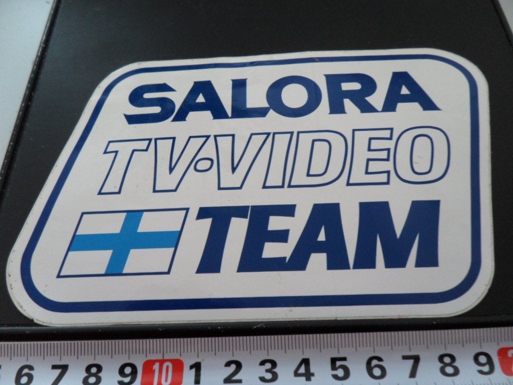sticker SALORA tv video team - finland, Ophalen of Verzenden, Zo goed als nieuw